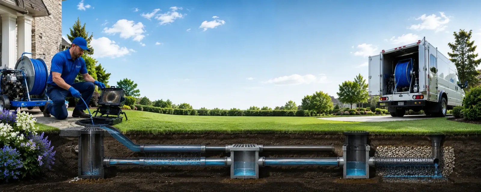 Outdoor drain cleaning information for East Lynne, MO